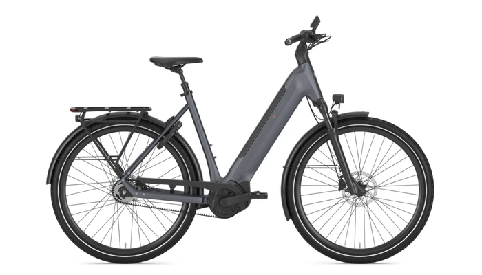 Gazelle ultimate c5 plus 2026 grijs mat dames gazelle elektrische fietsen