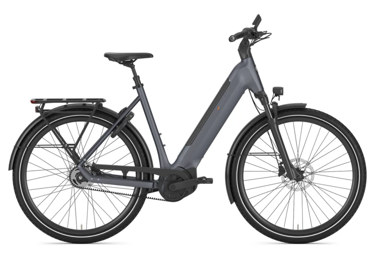 Gazelle ultimate c5 plus 2026 grijs mat dames gazelle elektrische fietsen