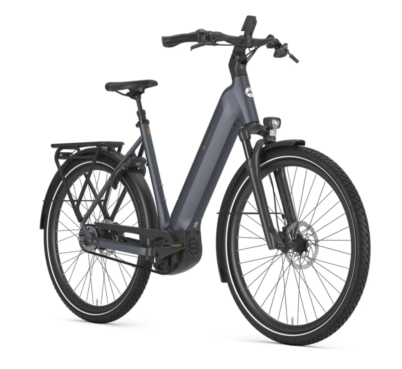 Gazelle ultimate c5 plus 2026 grijs mat dames gazelle elektrische fietsen