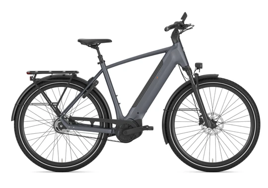 Gazelle ultimate c5 plus 2026 grijs mat heren gazelle elektrische fietsen