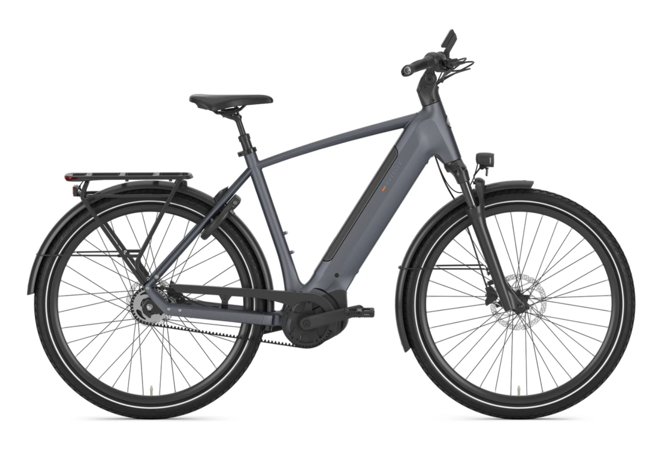 Gazelle ultimate c5 plus 2026 grijs mat heren gazelle elektrische fietsen