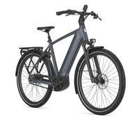 Gazelle ultimate c5 plus 2026 grijs mat heren gazelle elektrische fietsen