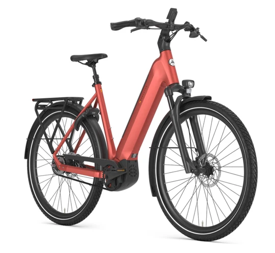 Gazelle ultimate c5 plus 2026 oranje rood mat dames gazelle elektrische fietsen