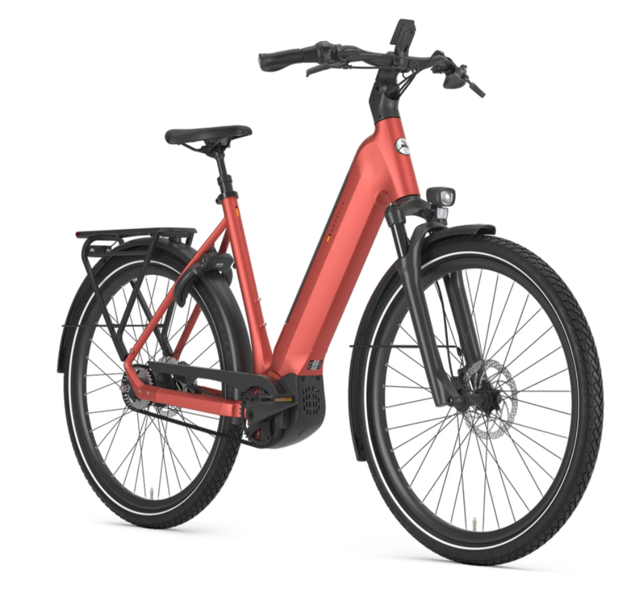 Gazelle ultimate c5 plus 2026 oranje rood mat dames gazelle elektrische fietsen