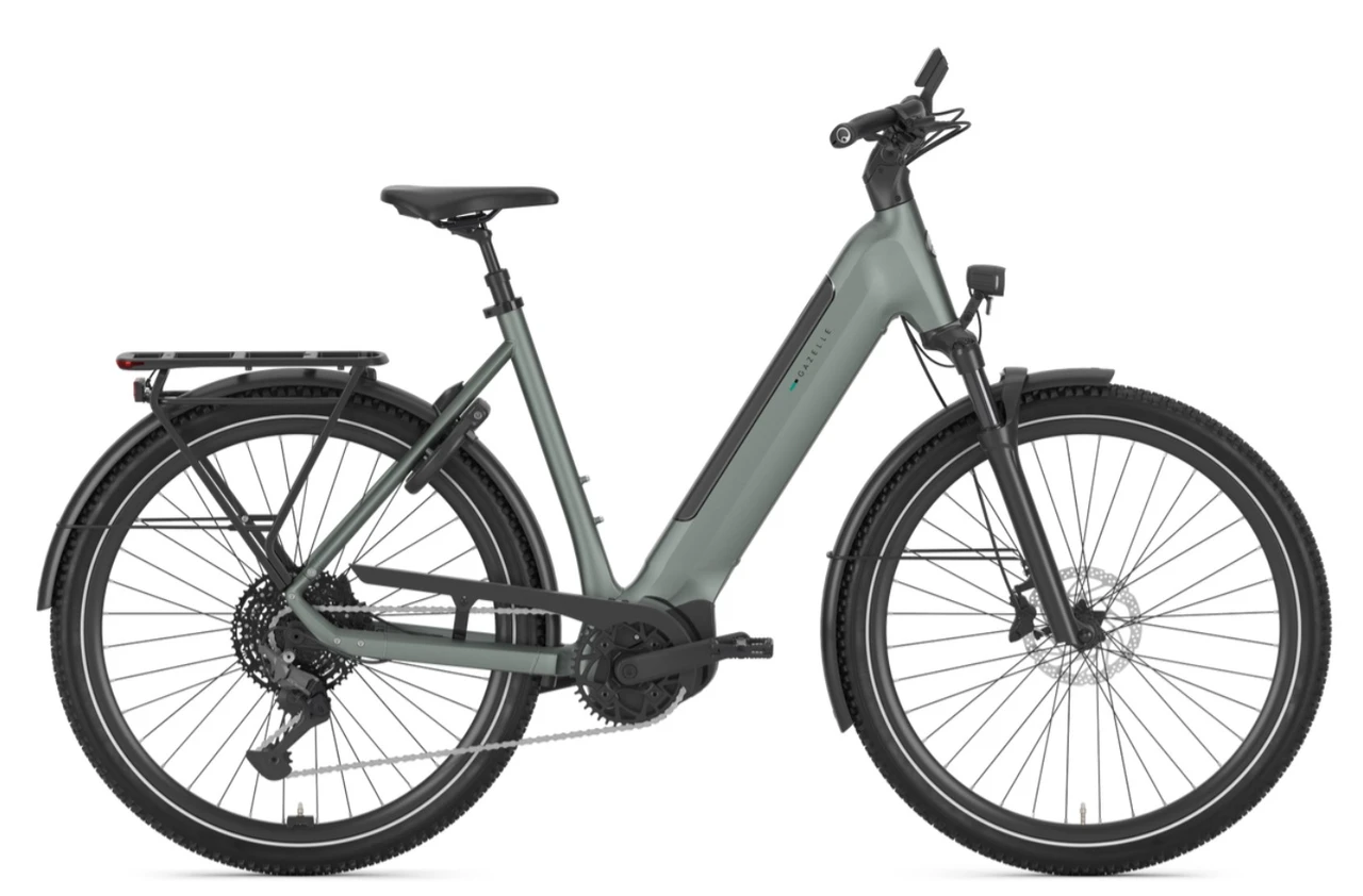 Gazelle ultimate t11 hmb 2026 groen mat dames gazelle elektrische fietsen
