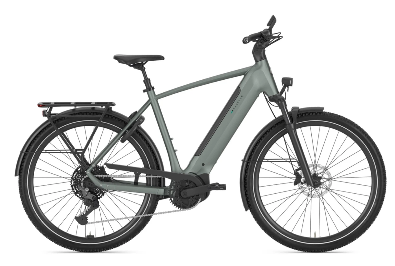 Gazelle ultimate t11 hmb 2026 groen mat heren gazelle elektrische fietsen