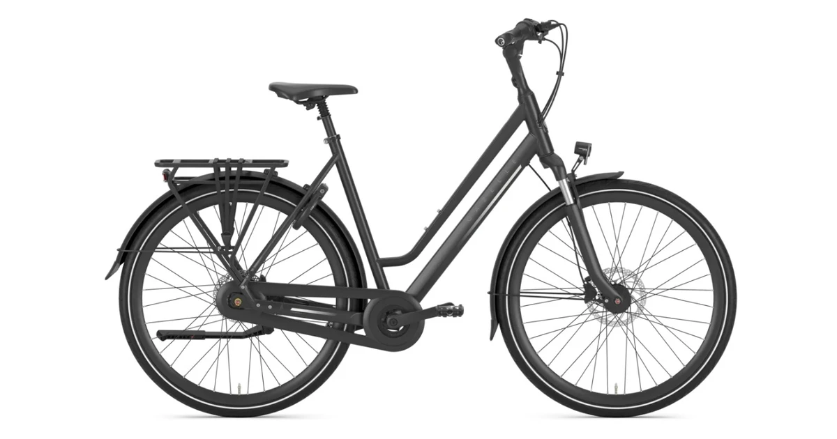 Gazelle chamonix c7 2026 zwartmat gazelle stadsfietsen dames
