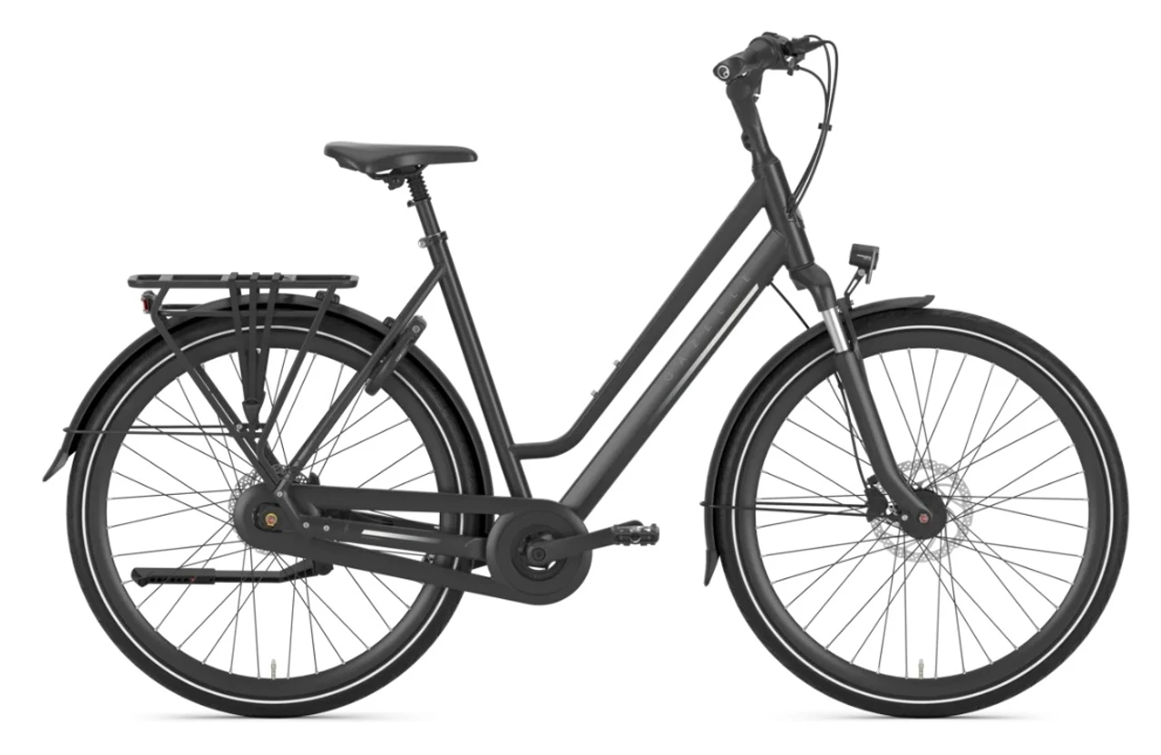 Gazelle chamonix c7 2026 zwartmat gazelle stadsfietsen dames