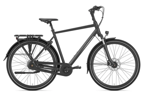 Gazelle chamonix c7 2026 zwartmat gazelle stadsfietsen heren