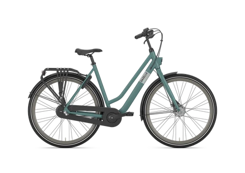 Gazelle espritt 3 2025 groen mat dames gazelle stadsfietsen