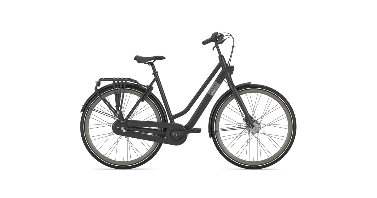 Gazelle espritt 3 2025 zwart mat dames gazelle stadsfietsen