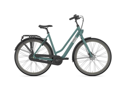 Gazelle espritt 7 2025 groen mat dames gazelle stadsfietsen