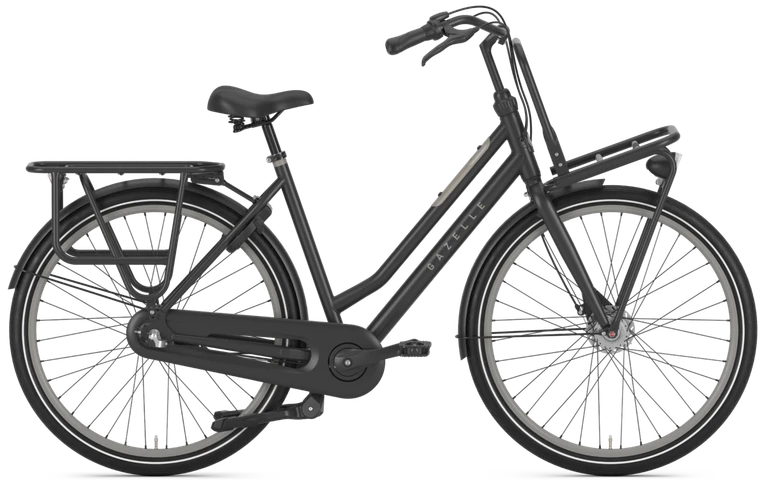 Gazelle heavyduty t3 2021 dames zwartmat gazellegazelle transportfietsen