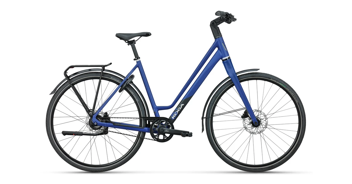 Koga f380 rigid blauw 2025 dames koga stadsfietsen