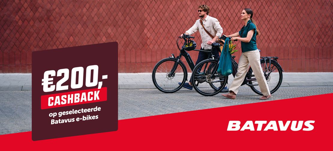 Ontvang €200,- cashback op jouw Batavus e-bike!
