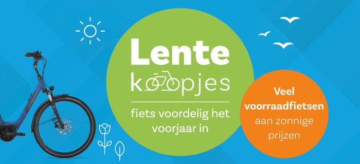 Fiets voordelig het voorjaar in met de Lentekoopjes van Fietsvoordeelshop.nl