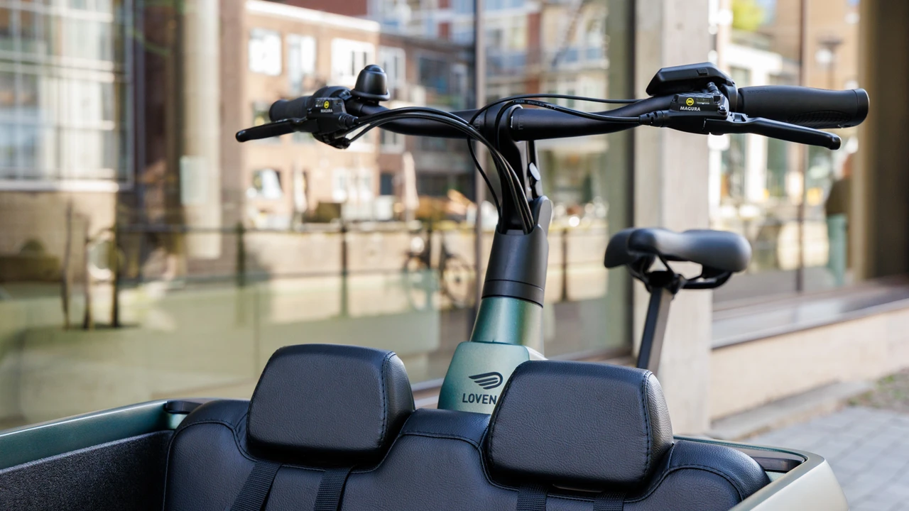 Lovens explorer2 elektrische bakfiets bankje