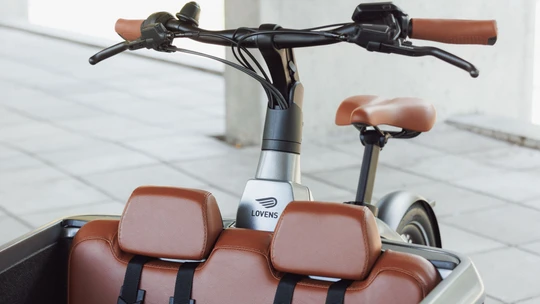 Lovens explorer s100 unisex grijs mat lovens elektrische bakfietsen