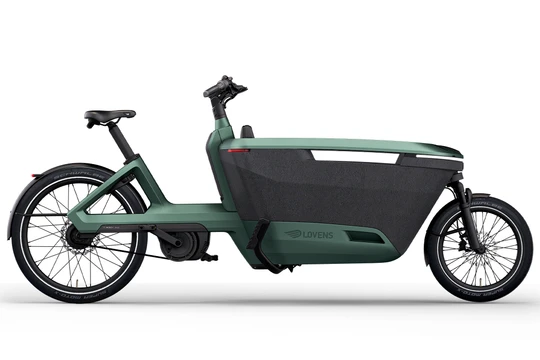 Lovens explorer s100 unisex groen mat lovens elektrische bakfietsen