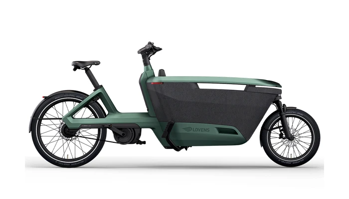 Lovens explorer s100 unisex groen mat lovens elektrische bakfietsen