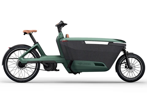 Lovens explorer 2 s75 automatic groen mat lovens elektrische bakfietsen
