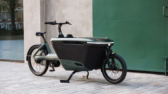 Lovens explorer 2 s75 automatic groen mat lovens elektrische bakfietsen