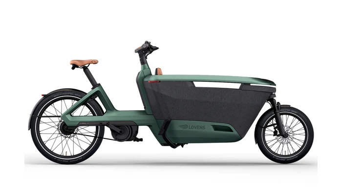 Lovens explorer 2s60 groen mat active plus unisex elektrische bakfietsen