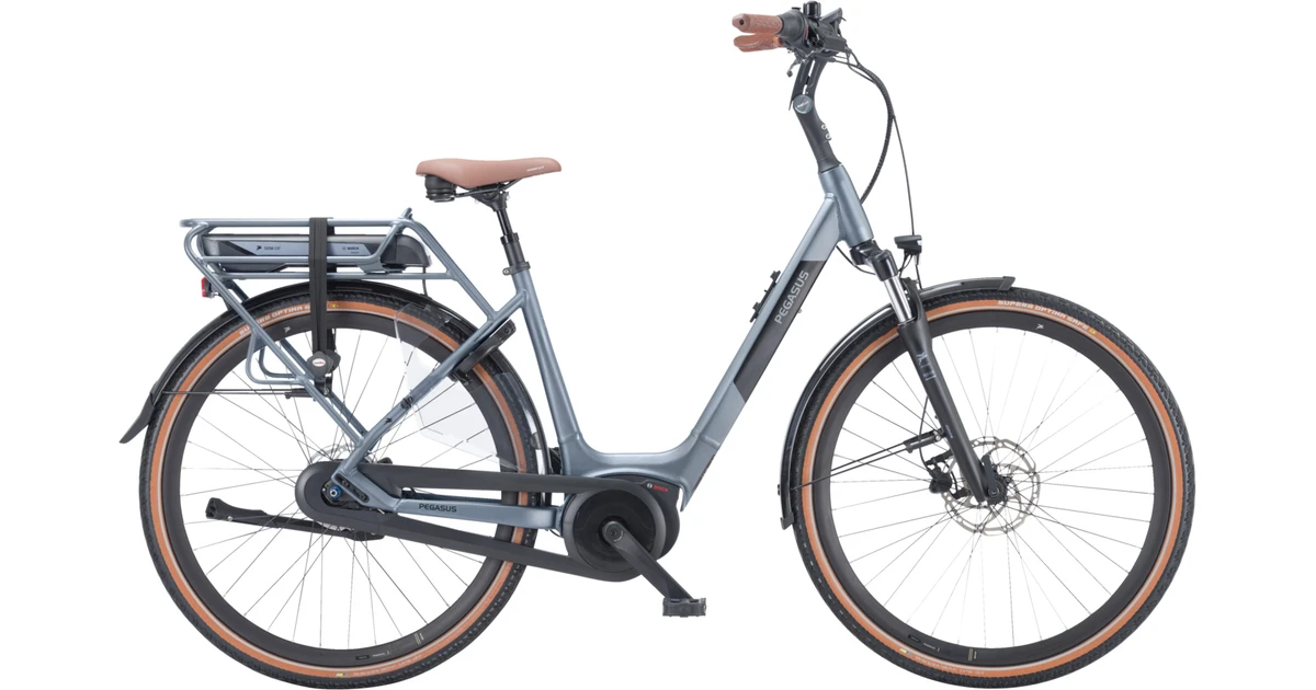 Pegasus siena e8f 2023 grijs mat dames pegasus elektrische fietsen